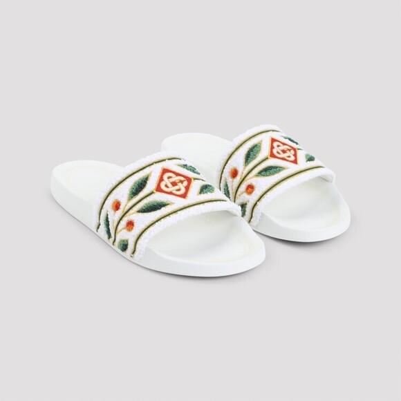 Casablanca Embroidered Floral Pattern Sandals - NWT